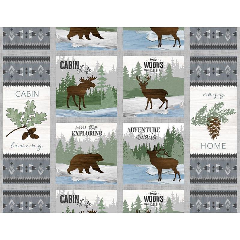 Timberland Trails Collection Cotton Craft Panel 45601